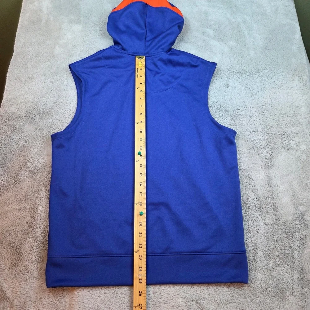 Nike New York Mets MLB Authentic Collection Sleeveless‎ Hoodie Mens Small Blue